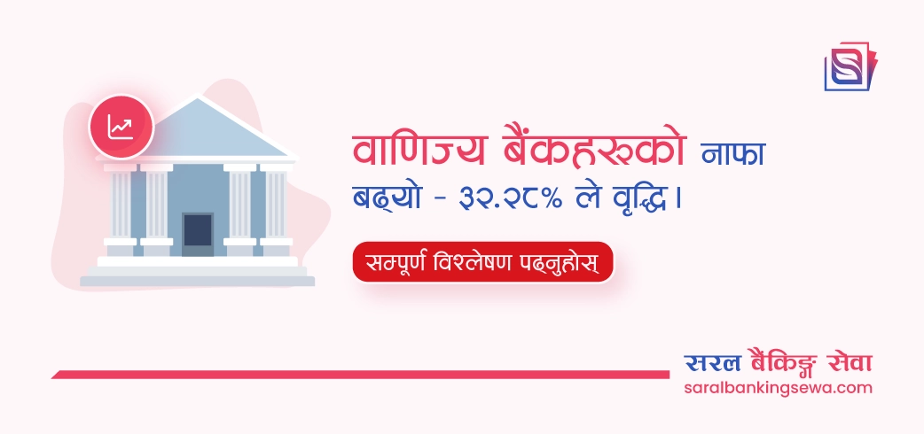 २०८२/८३ मा वाणिज्य बैंकहरूको नाफा ३२ प्रतिशतले बढ्यो, १५ बैंकको नाफा वृद्धि